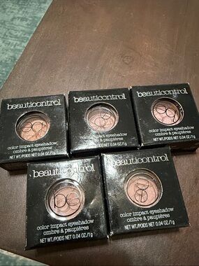 BEAUTICONTROL EYESHADOW - silk, copper and latte - lot of 5